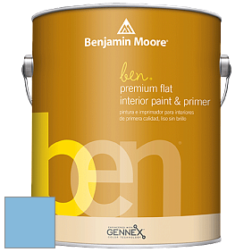 Benjamin Moore Ben W625 Premium Interior Latex Flat краска цвет NCS S 1040-R90B 