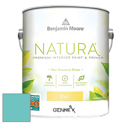 Benjamin Moore 514 Natura Interior Semi-Gloss Finish краска цвет 732 Burbank Blue