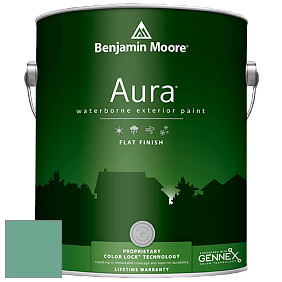 Benjamin Moore Aura 629 Waterborne Exterior Flat Finish краска цвет 600 Medici Malachite