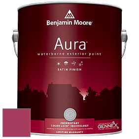 Benjamin Moore Aura 631 Waterborne Exterior Satin Finish краска цвет 2079-20 Blushing Red
