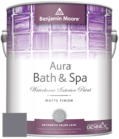 Benjamin Moore Aura 532 Bath & Spa Waterborne Interior Paint Matte Finish краска цвет AF-590 