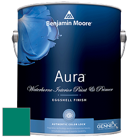 Benjamin Moore Aura 524 Waterborne Interior Eggshell Finish краска цвет NCS S 3555-B80G 