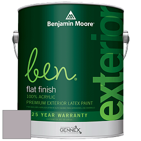 Benjamin Moore Ben 541 Waterborne Exterior Flat Finish краска цвет 1446 Dusk to Dawn