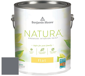 Benjamin Moore 512 Natura Interior Flat Finish матовая краска цвет 1608 Ashland Slate