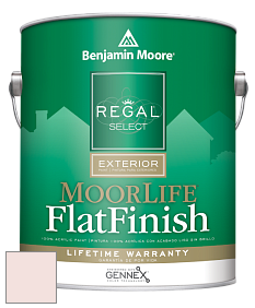 Benjamin Moore W105 Regal Select Exterior Paint-MoorLife Flat Finish краска цвет 885 Key Pearl