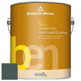 Benjamin Moore Ben W625 Premium Interior Latex Flat краска цвет 714 Hidden Falls