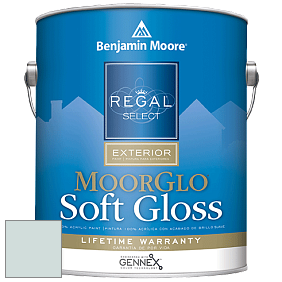 Benjamin Moore W096 Regal Select Exterior Paint-Moor GloSoft Gloss Finish краска цвет 867 Glacier Lake