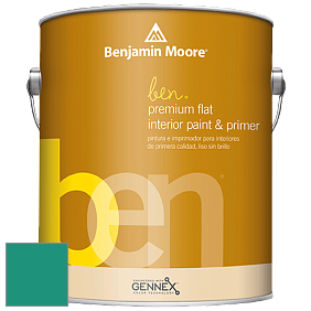 Benjamin Moore Ben W625 Premium Interior Latex Flat краска цвет NCS S 3050-B80G 
