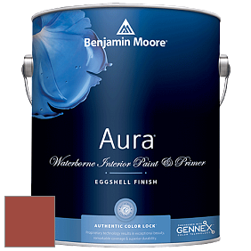 Benjamin Moore Aura 524 Waterborne Interior Eggshell Finish краска цвет 2171-10 Navajo Red