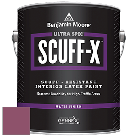 Benjamin Moore 484 Ultra Spec SCUFF-X Interior Matte Finish краска цвет 2083-30 Old Claret