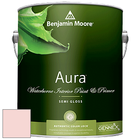 Benjamin Moore Aura 528 Waterborne Interior Semi-gloss Finish краска цвет 889 Pacific Grove Pink