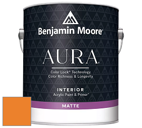 Benjamin Moore Aura 522 Interior Paint - Matte краска цвет 2017-10 Orange Juice