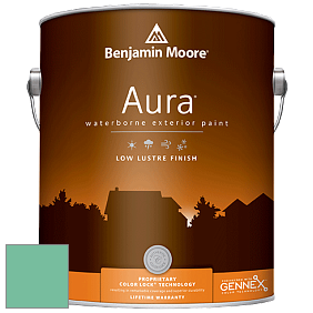 Benjamin Moore Aura 634 Waterborne Exterior Low Lustre Finish краска цвет 592 Rosamilia Green