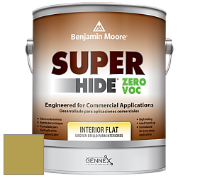 Benjamin Moore 355 Super Hide Zero Voc Interior Flat краска цвет 392 Olive Tree