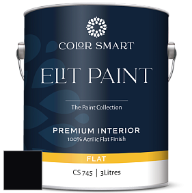 COLOR SMART CS 745 ELIT PAINT глубокоматовая моющаяся краска цвет RAL 9005 