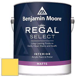 Benjamin Moore 548 IRegal Select Interior Paint - Matte краска цвет 2022-40 Banana Yellow