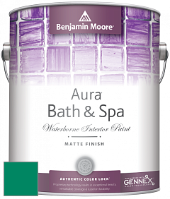 Benjamin Moore Aura 532 Bath & Spa Waterborne Interior Paint Matte Finish краска цвет NCS S 3060-B90G 