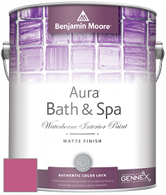 Benjamin Moore Aura 532 Bath & Spa Waterborne Interior Paint Matte Finish краска цвет 1348 Razzle Dazzle