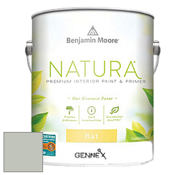 Benjamin Moore 514 Natura Interior Semi-Gloss Finish краска цвет 1570 Gray Wisp