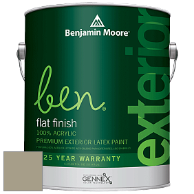 Benjamin Moore Ben 541 Waterborne Exterior Flat Finish краска цвет 1503 Texas Sage