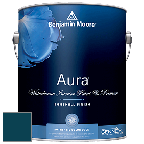 Benjamin Moore Aura 524 Waterborne Interior Eggshell Finish краска цвет RAL 5020 