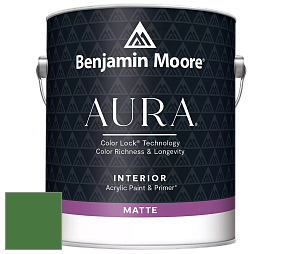 Benjamin Moore Aura 522 Interior Paint - Matte краска цвет 2034-10 Clover Green