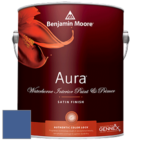 Benjamin Moore Aura 526 Waterborne Interior Satin Finish покрытие цвет 819 Southern Belle