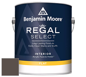 Benjamin Moore 547 Regal Select Waterborne Interior Flat Finish краска цвет 2112-20 Brown Sugar
