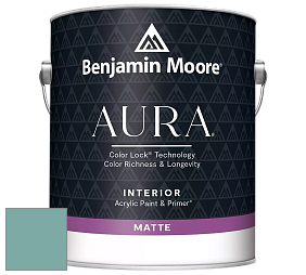 Benjamin Moore Aura 522 Interior Paint - Matte краска цвет 2050-40 Florida Keys Blue