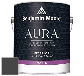 Benjamin Moore Aura 522 Interior Paint - Matte краска цвет 2118-10 Universal Black