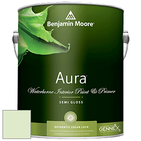 Benjamin Moore Aura 528 Waterborne Interior Semi-gloss Finish краска цвет 554 Easter Hunt