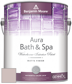 Benjamin Moore Aura 532 Bath & Spa Waterborne Interior Paint Matte Finish краска цвет 2110-50 Gobi Desert