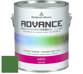 Benjamin Moore 792 Advance Interior Paint-Satin эмаль цвет 2034-10 Clover Green