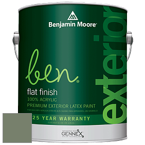 Benjamin Moore Ben 541 Waterborne Exterior Flat Finish краска цвет 446 Pinelands