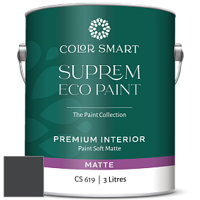 COLOR SMART CS 619 SUPREM ECO PAINT матовая краска цвет 2131-10 Black Satin