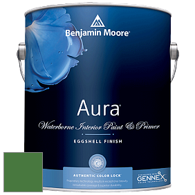 Benjamin Moore Aura 524 Waterborne Interior Eggshell Finish краска цвет 2034-10 Clover Green