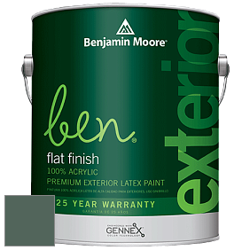 Benjamin Moore Ben 541 Waterborne Exterior Flat Finish краска цвет 693 Under the Sea