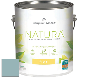 Benjamin Moore 512 Natura Interior Flat Finish матовая краска цвет 718 Ocean City Blue