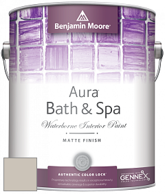 Benjamin Moore Aura 532 Bath & Spa Waterborne Interior Paint Matte Finish краска цвет 973 Ice Formations