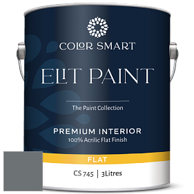 COLOR SMART CS 745 ELIT PAINT глубокоматовая моющаяся краска цвет 1602 Gunmetal