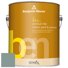 Benjamin Moore Ben W625 Premium Interior Latex Flat краска цвет NCS S 4010-B70G 