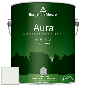 Benjamin Moore Aura 629 Waterborne Exterior Flat Finish краска цвет 841 Snow Angel