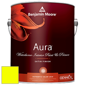 Benjamin Moore Aura 526 Waterborne Interior Satin Finish покрытие цвет RAL 1026 