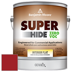 Benjamin Moore 355 Super Hide Zero Voc Interior Flat краска цвет RAL 3001 