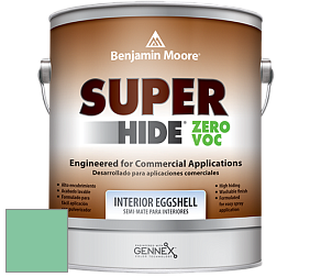 Benjamin Moore 357 Super Hide Zero Voc Interior Eggshell краска цвет 579 Cliffside Park