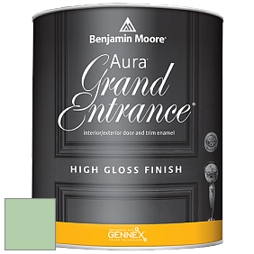 Benjamin Moore Aura 148 Grand Entrance High Gloss эмаль цвет 2034-50 Acadia Green