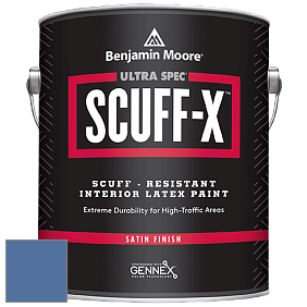 Benjamin Moore 486 Ultra Spec SCUFF-X Interior Satin Finish краска цвет NCS S 4040-R80B 