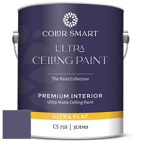 COLOR SMART CS 758 ULTRA CEILING PAINT ультраматовая краска цвет 2070-30 Dark Lilac