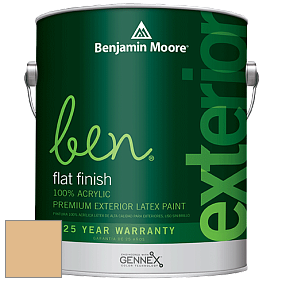 Benjamin Moore Ben 541 Waterborne Exterior Flat Finish краска цвет 193 Dijon