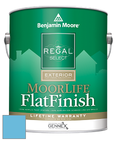 Benjamin Moore W105 Regal Select Exterior Paint-MoorLife Flat Finish краска цвет 789 Sea to Shining Sea
